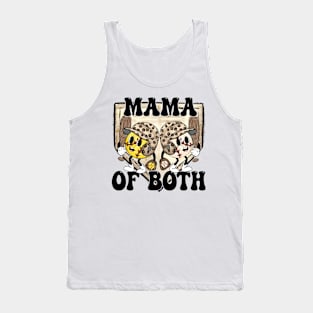 Mama Of Both Baseball Softball Mother's Day Tank Top